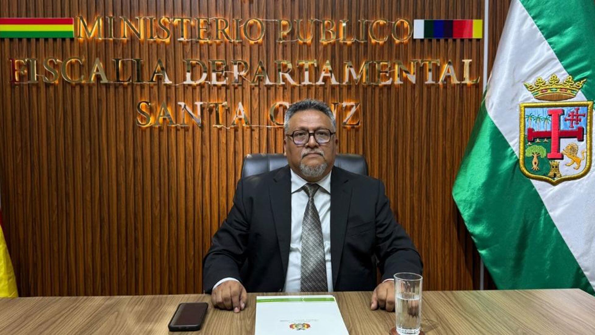 Luis Montaño, fiscal superior de Bolivia se presentó como nuevo fiscal general tras la aprehensión de Roger Mariaca