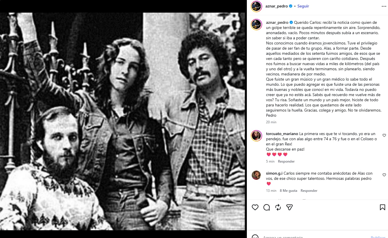 Pedro Aznar despidió a Carlos Riganti