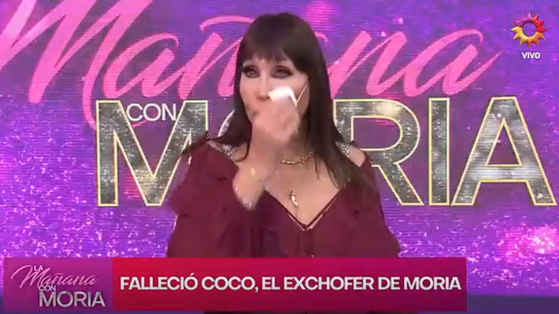 Entre lágrimas, la conductora recordó su vínculo con quien fue su chofer por años (Captura de video)