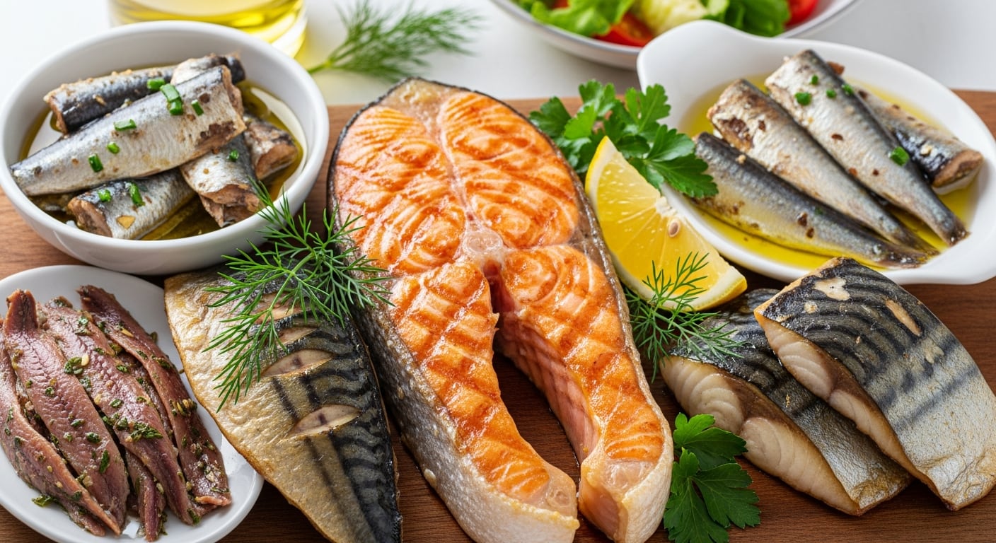 El pescado graso proporciona omega-3 y vitamina D, nutrientes vinculados con una posible mejor eficiencia del sueño. (Imagen Ilustrativa Infobae)
