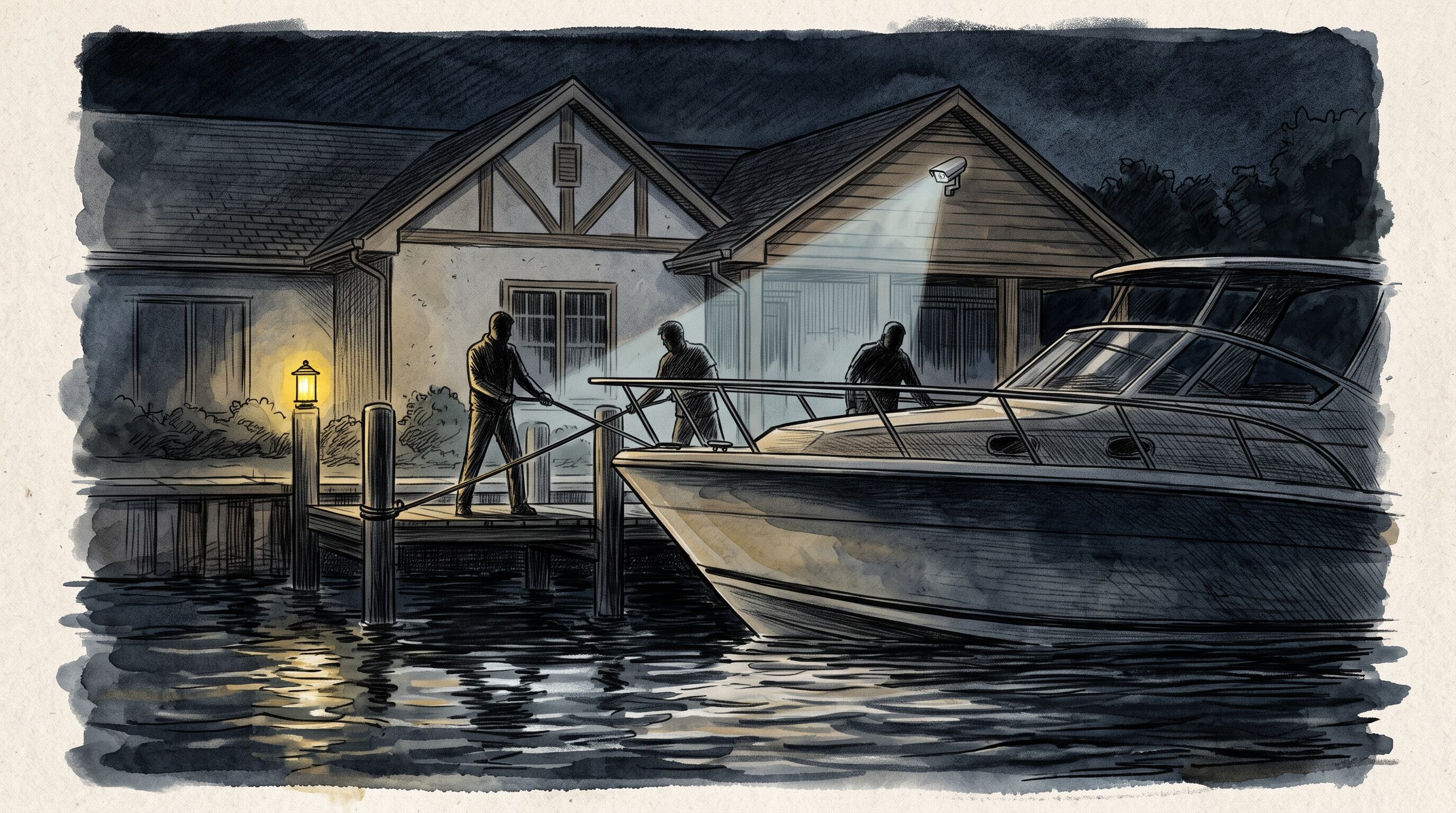 Los involucrados utilizaron los canales de Keystone Point para ingresar por agua al muelle privado de la vivienda. /(Imagen Ilustrativa Infobae)