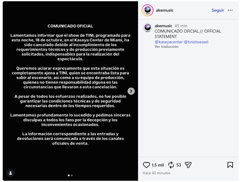 Una serie de posteos de la madre de Tini Stoessel generó polémica en las redes
